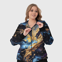 Женский 3D-костюм Бабочка краски узор, цвет: 3D-черный — фото 2