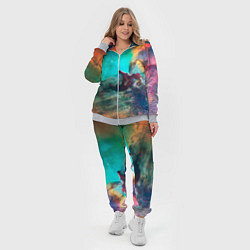 Женский 3D-костюм Аморфный цветастый космос, цвет: 3D-меланж — фото 2