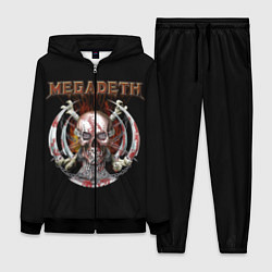 Женский 3D-костюм Megadeth - боевой череп, цвет: 3D-черный