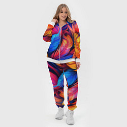 Женский 3D-костюм Экзотические перья, цвет: 3D-белый — фото 2