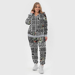 Женский 3D-костюм Орнамент древних цивилизаций, цвет: 3D-меланж — фото 2