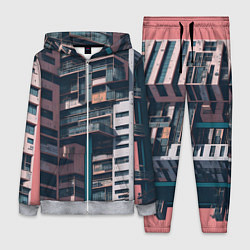 Женский 3D-костюм Спальный район, цвет: 3D-меланж