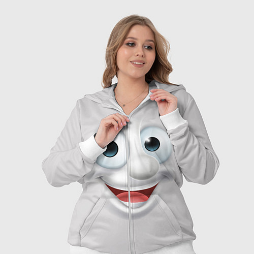 Женский костюм Милая улыбка / 3D-Белый – фото 3