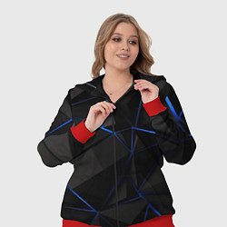 Женский 3D-костюм Black blue style, цвет: 3D-красный — фото 2