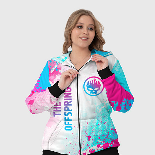 Женский костюм The Offspring neon gradient style: надпись, символ / 3D-Черный – фото 3