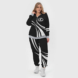 Женский 3D-костюм Lexus - carbon line, цвет: 3D-меланж — фото 2