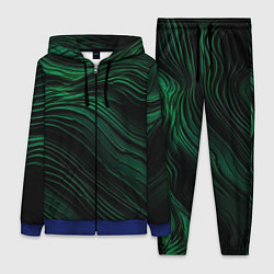 Женский 3D-костюм Dark green texture, цвет: 3D-синий