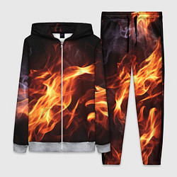 Женский 3D-костюм Огненный фон, цвет: 3D-меланж
