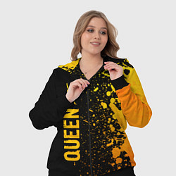 Женский 3D-костюм Queen - gold gradient по-вертикали, цвет: 3D-черный — фото 2