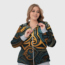 Женский 3D-костюм Абстрактный узор в викингском стиле, цвет: 3D-меланж — фото 2