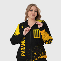 Женский 3D-костюм Paramore - gold gradient вертикально, цвет: 3D-черный — фото 2