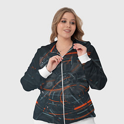 Женский 3D-костюм Часовой механизм киберпанк, цвет: 3D-белый — фото 2