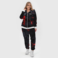 Женский 3D-костюм Audi - плиты с эффектом свечения, цвет: 3D-белый — фото 2