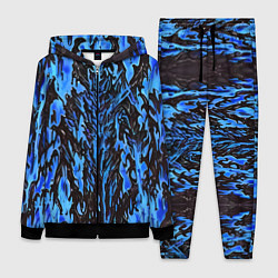 Женский 3D-костюм Демонический доспех синий, цвет: 3D-черный