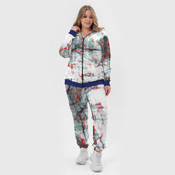 Женский 3D-костюм Узоры на мраморе, цвет: 3D-синий — фото 2