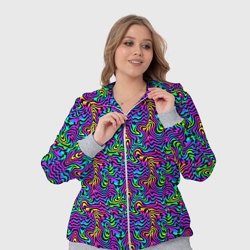 Женский костюм Multicolored stripes / 3D-Меланж – фото 3