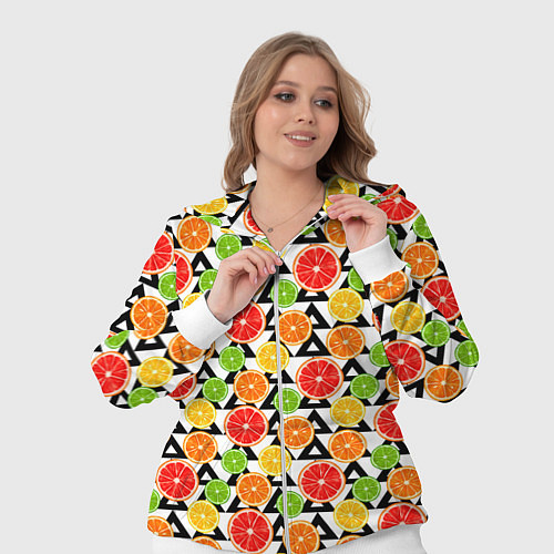 Женский костюм Citrus pattern / 3D-Белый – фото 3