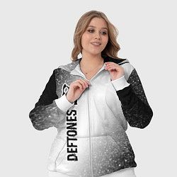 Женский 3D-костюм Deftones glitch на светлом фоне по-вертикали, цвет: 3D-белый — фото 2