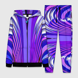 Женский костюм Фиолетовые линии и полосы