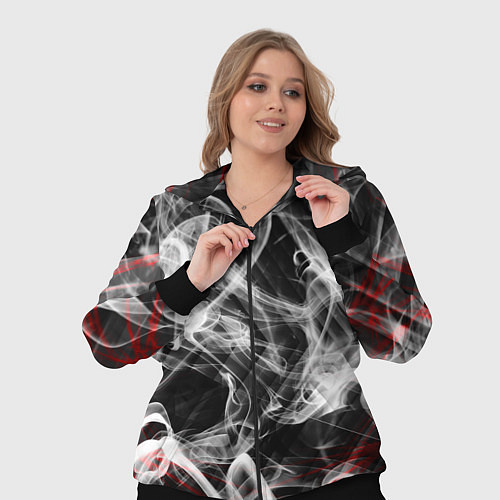 Женский костюм Серый дым узоры / 3D-Черный – фото 3