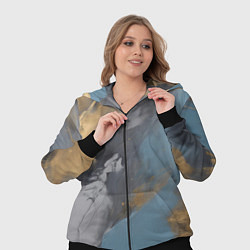 Женский 3D-костюм Мазки краски - нейросеть, цвет: 3D-черный — фото 2