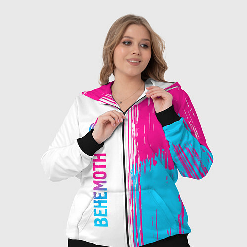 Женский костюм Behemoth neon gradient style по-вертикали / 3D-Черный – фото 3