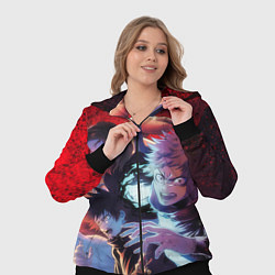 Женский 3D-костюм Магическая битва - Итадори Юдзи, цвет: 3D-черный — фото 2