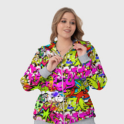 Женский 3D-костюм Цветное граффити, цвет: 3D-меланж — фото 2