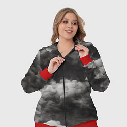 Женский 3D-костюм Абстракция сюрреализм, цвет: 3D-красный — фото 2