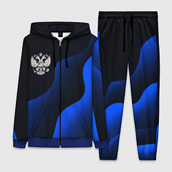 Женский костюм Герб РФ - глубокий синий