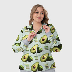 Женский 3D-костюм Авокадо и полосы, цвет: 3D-меланж — фото 2
