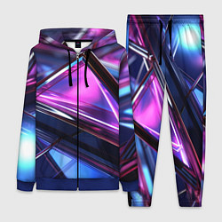 Женский костюм Фиолетовые абстрактные треугольники