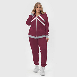 Женский 3D-костюм Бордовая кофта костюм Марата - слово пацана сериал, цвет: 3D-меланж — фото 2