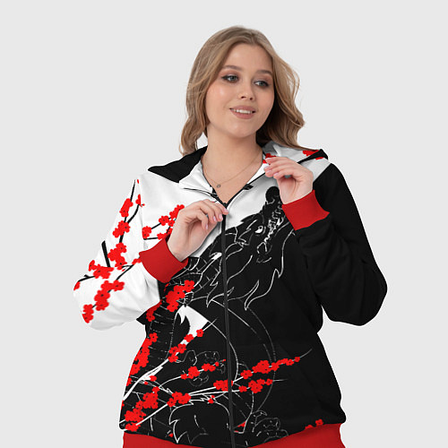 Женский костюм Tokyo Dragon / 3D-Красный – фото 3