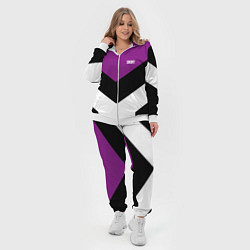 Женский 3D-костюм Ретро спортивный костюм с полосами, цвет: 3D-белый — фото 2
