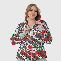Женский 3D-костюм Футбол паттерны, цвет: 3D-меланж — фото 2