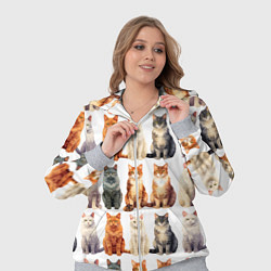 Женский 3D-костюм Сорок кошек - паттерн, цвет: 3D-меланж — фото 2