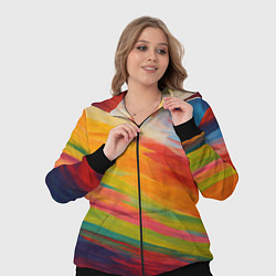 Женский 3D-костюм Мазки красками, цвет: 3D-черный — фото 2