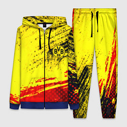 Женский 3D-костюм Borussia color краски спорт, цвет: 3D-синий