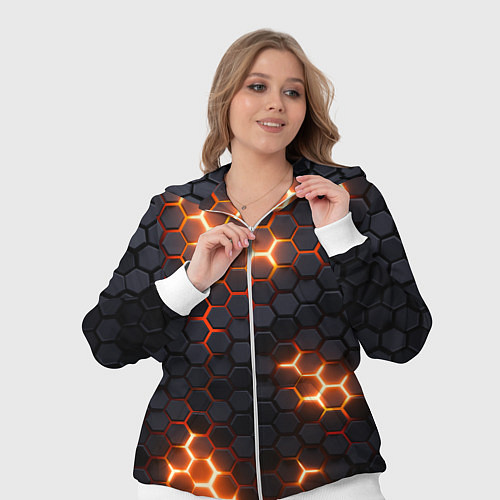 Женский костюм Неоновый желтый / 3D-Белый – фото 3