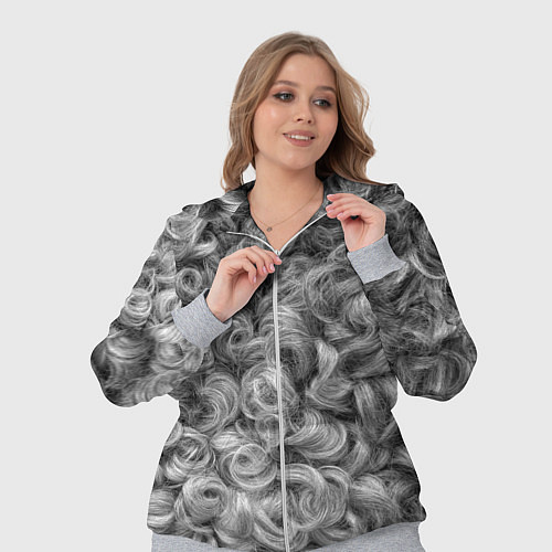 Женский костюм Кудрявая шерсть баранов / 3D-Меланж – фото 3