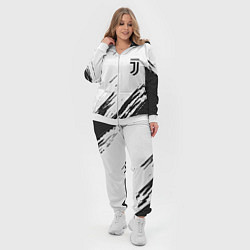 Женский 3D-костюм Ювентус текстура спорт клуб, цвет: 3D-белый — фото 2