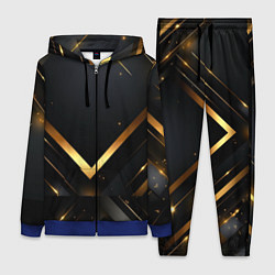 Женский костюм Gold luxury black abstract