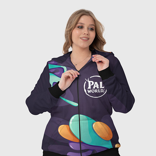 Женский костюм Palworld graffity splash / 3D-Черный – фото 3