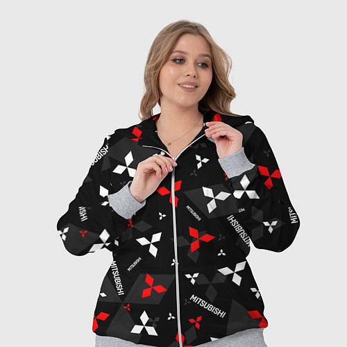 Женский костюм Mitsubishi - logo pattern / 3D-Меланж – фото 3