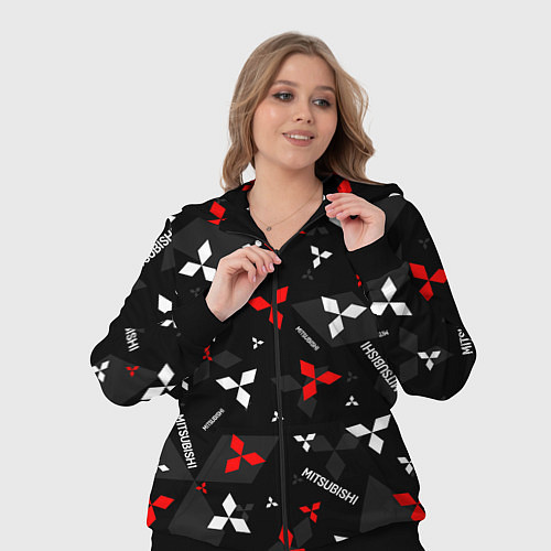 Женский костюм Mitsubishi - logo pattern / 3D-Черный – фото 3