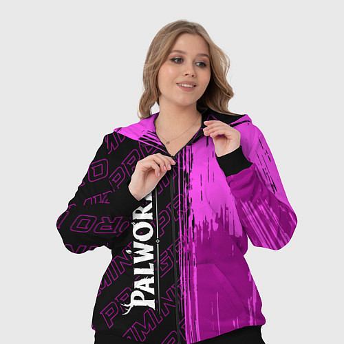 Женский костюм Palworld pro gaming по-вертикали / 3D-Черный – фото 3