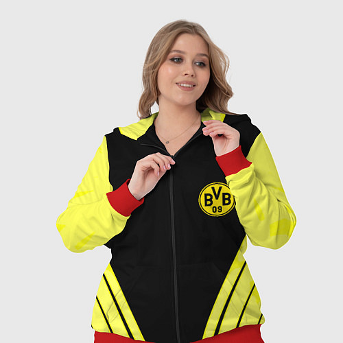 Женский костюм Borussia geometry yellow / 3D-Красный – фото 3