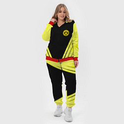 Женский 3D-костюм Borussia geometry yellow, цвет: 3D-красный — фото 2