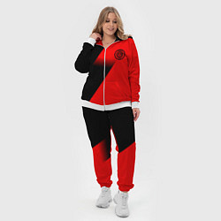 Женский 3D-костюм Inter geometry red sport, цвет: 3D-белый — фото 2